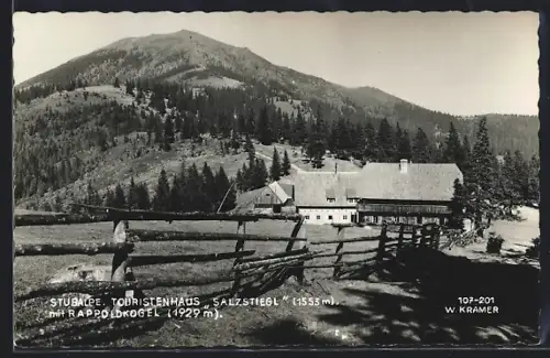 AK Weisskirchen /Stmk., Stubalpe, Pension Touristenhaus Salzstiegl mit Rappoldkogel