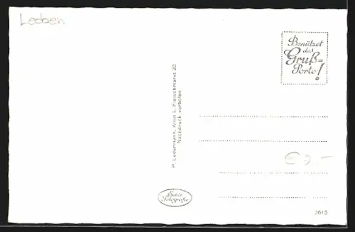 AK Wald am Schoberpass, Unterwald, Kirche mit Friedhof