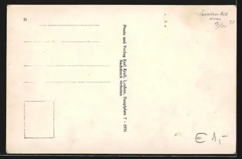 AK Leoben, Teilansicht mit Kirche