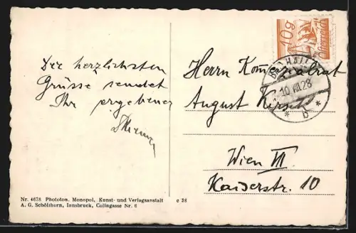 AK Bad Hall in Ober-Österreich, Teilansicht mit Kirche gegen den Traunstein