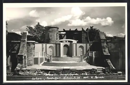 AK Friesach /Kärnten, Burghofspiele 1956, Bühnenbild Tartuffo