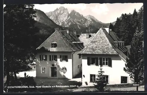 AK Gstatterboden /Stmk., Hotel Gesäuse mit Reichenstein