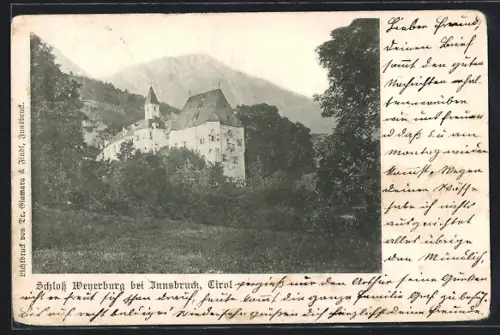 AK Innsbruck /Tirol, Schloss Weyerburg