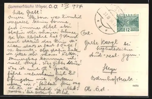 AK Weyer, Teilansicht mit Kirche