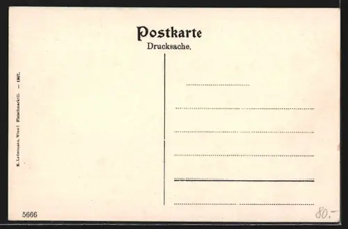 AK St. Gilgen, Teilansicht mit Kirche