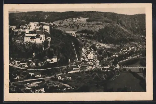 AK Gars-Thunau am Kamp, Panorama mit Kirche
