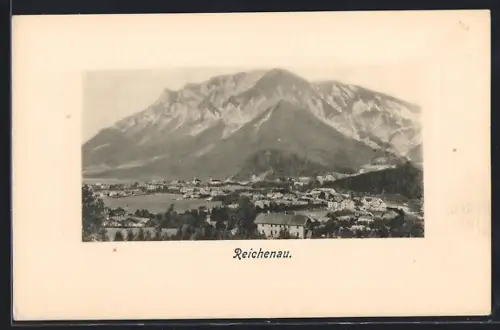 AK Reichenau /Rax, Gesamtansicht aus der Vogelschau