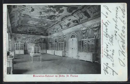 AK St. Florian, Mineralien-Kabinett im Stift St. Florian