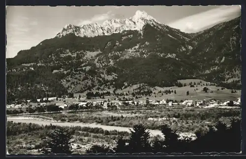 AK Pflach, Gesamtansicht mit Säuling