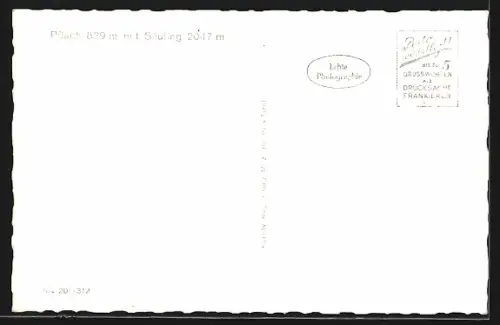 AK Pflach, Gesamtansicht mit Säuling