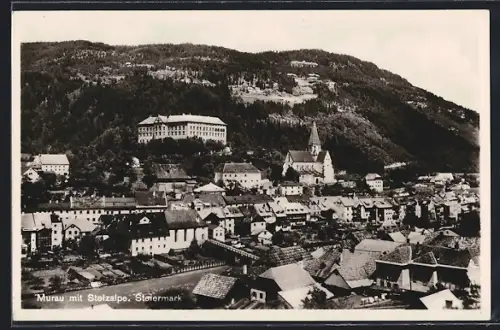 AK Murau /Stmk., Ortsansicht mit Stolzalpe