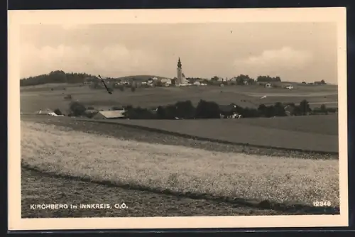 AK Kirchberg im Innkreis, Ortsansicht mit Kirche
