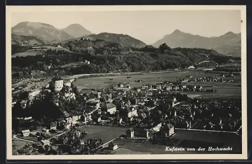 AK Kufstein, Ortsansicht von der Hochwacht aus gesehen