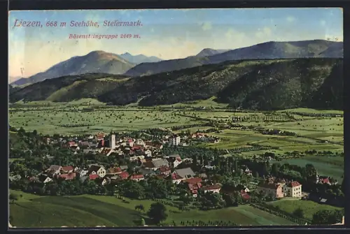 AK Liezen /Stmk., Gesamtansicht mit Bösensteingruppe