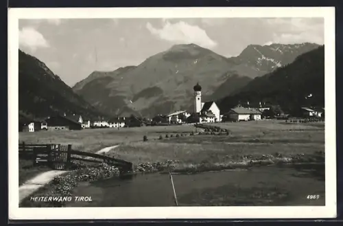 AK Heiterwang, Blick zum Ort mit Kirche