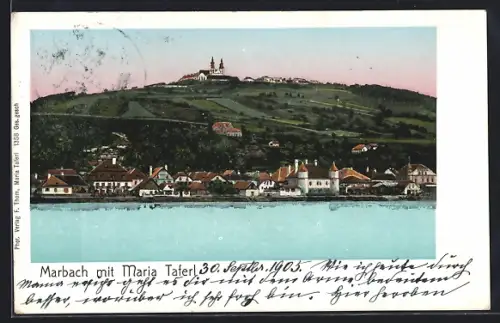 AK Marbach / Donau, Maria Taferl, Totalansicht