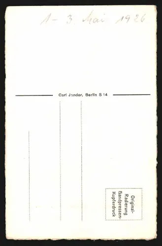 Künstler-AK Wien, Karlskirche mit Promenade