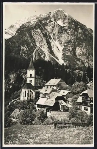 AK Stainach-Pürgg, Pürgg mit Kirche u. Grimming