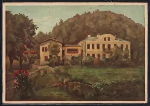 Künstler-AK Scheibbs /N.-Oe., Neubruck, Allingerhaus