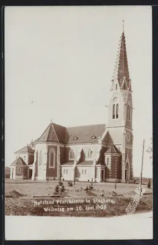 AK Meiseldorf, Stockern, Herzjesu Pfarrkirche am Weihetag 1908