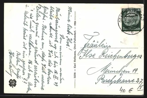 AK Ober-Pullendorf, Strassenpartie mit Passanten