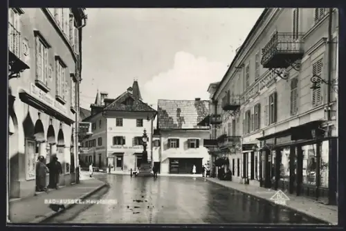 AK Bad-Aussee, Hauptplatz mit Gasthof zum weissen Rössl
