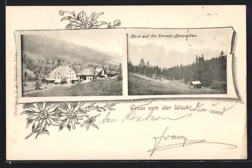 AK Lienz, Wacht, Blick auf die Lienzer Dolomiten