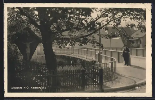 AK Gloggnitz /N. Ö., Adlerbrücke