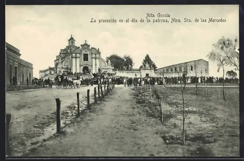 AK Alta Gracia, La procesion en el dia de la patrona Ntra. Sra. de las Mercedes