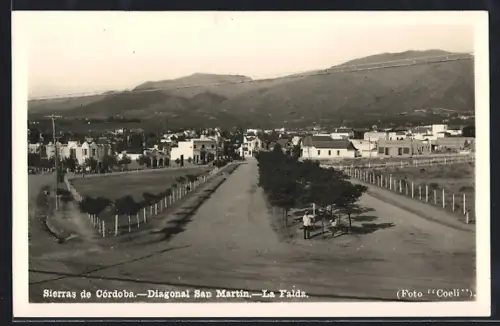 AK La Falda /Sierras de Córdoba, Diagonal San Martin
