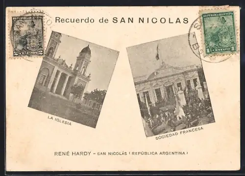 AK San Nicolas, La Iglesia, Sociedad Francesa