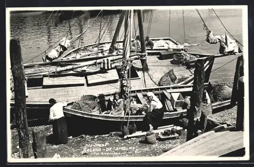 Foto-AK Puerto Montt, Escena de Angelmo