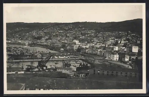 Foto-AK Valparaiso, Panorama de Valparaiso
