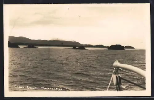 Foto-AK Tierra de Fuego, Canal Smith Magallanes