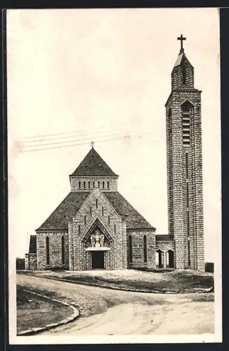 AK St-Jean-de-Cachan, Chapelle, la facade, M. Vidal, architecte