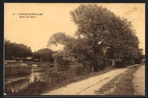 AK Champignolles, Quai du Parc