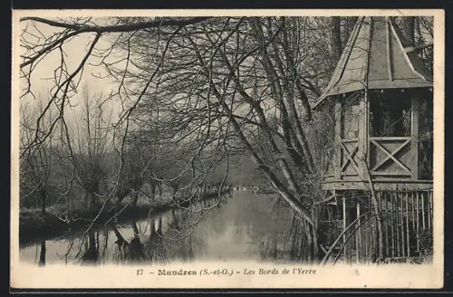 AK Mandres /S.-et-O., Les Bords de l`Yerre
