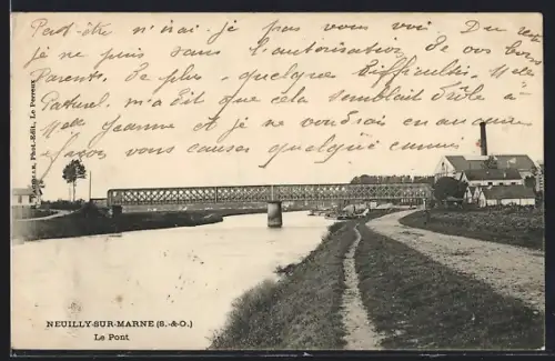 AK Neuilly-sur-Marne /S.-&-O., Le Pont