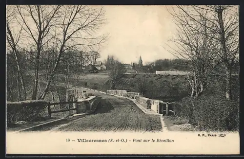 AK Villecresnes /S.-et-O., Pont sur le Réveillon