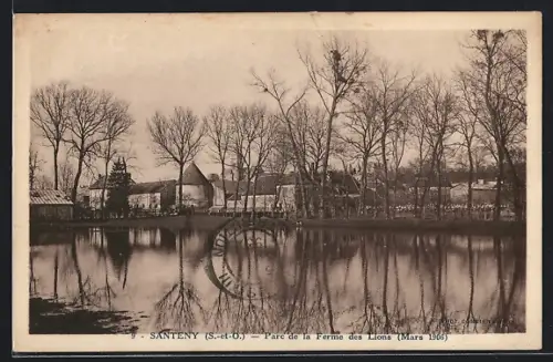 AK Santeny /S.-et-O., Parc de la Ferme des Lions, Mars 1906