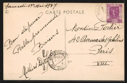 AK Santeny /S.-et-O., Parc de la Ferme des Lions, Mars 1906
