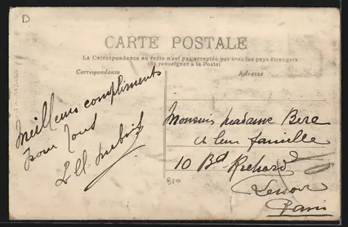AK Cercay /Villecresnes, Le Château, La Grille