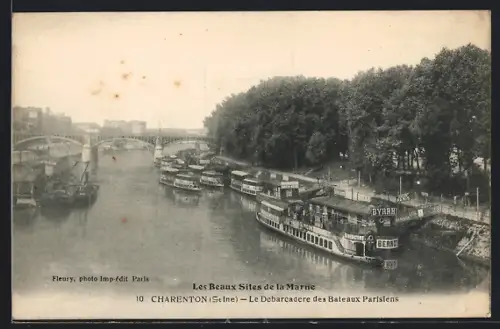 AK Charenton /Seine, Le Debarcadere des Bateaux Parisiens