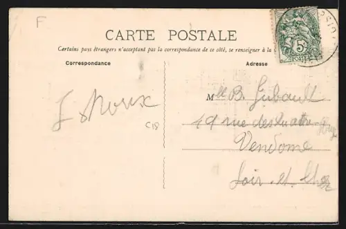 AK Sucy, Rue de Boissy avec vue sur les bâtiments et le clocher au fond