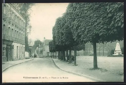 AK Villecresnes /S.-et-O., Place de la Mairie