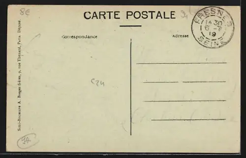 AK Fresnes, Avenue de la République et vue sur la Briqueterie