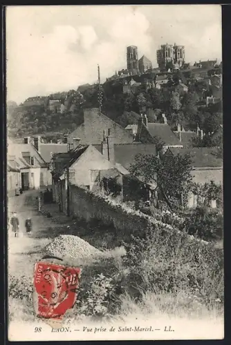 AK Laon, Vue prise de Saint-Marcel
