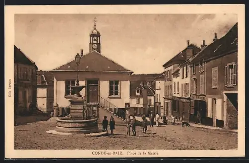 AK Condé-en-Brie, Place de la Mairie