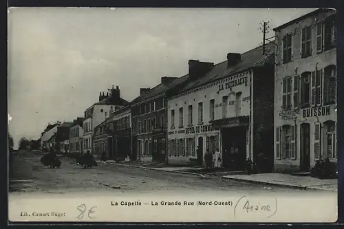 AK La Capelle, La Grande Rue, Nord-Ouest