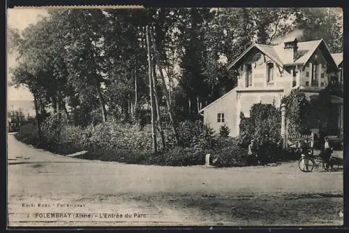 AK Folembray /Aisne, L`Entrée du Parc